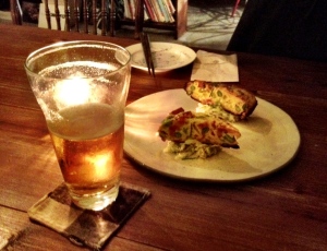 Quiche of the day with Shiquasa Beer